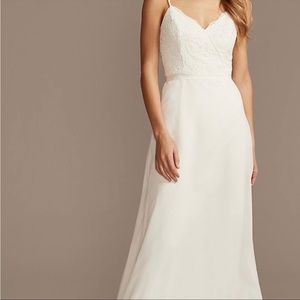 White A-line dress